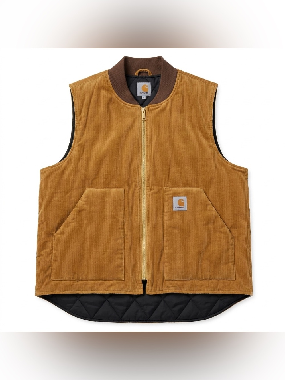 Mehrathon Montreal Quilted Lined Corduroy Workwear Vest Tobacco Tan XL NWOT